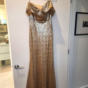 Champagne gold Revelry dress